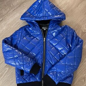 MIA Shiny Blue Quilted Jacket